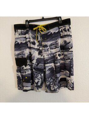 OP Flex 4-Way Stretch Surf Beach Pool Shorts Size 38